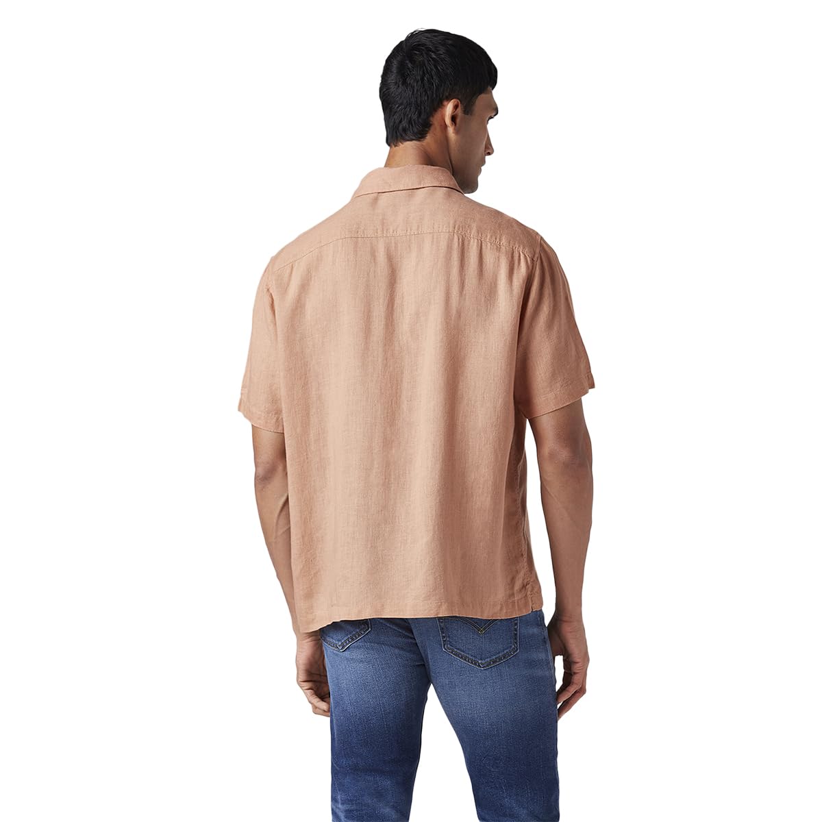 Men's Embroidered Relaxed fit Resort Collar/Linen Shirt